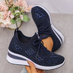 Mira / Lekkie sneakers z kryształkami