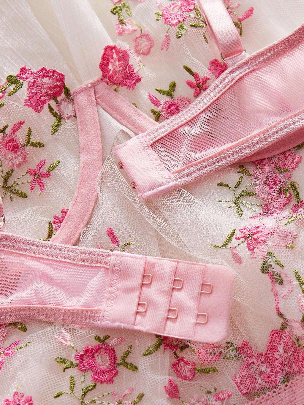 Élan Secret |Lingerie sexy avec broderie florale